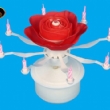 Rotating Rose Music Candle